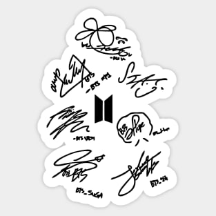 bangtan signature Sticker